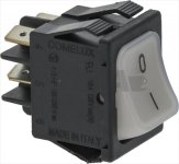 WHITE BIPOLAR SWITCH 16A 250V