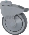 PIN SWIVELLING WHEEL WITH BRAKE