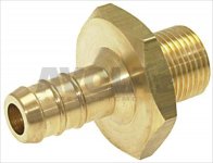 HOSE-END FITTING FOR RINSE SHAFT