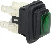SWITCH BIPOLAR GREEN 16A 250V