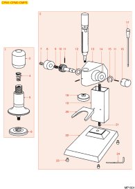 KAFFEEPRESSER DYNAMOMETR. CPM1-CPM2-CPS Explosionszeichnung