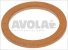 flat copper gasket o 13x10x1 mm
