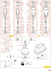 CEADO MIXER B1-X1-X3 Explosionszeichnung