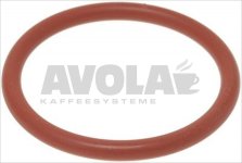 O-RING 06212 RED SILICONE