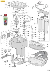 DELONGHI EC300M Explosionszeichnung