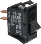 BLACK BIPOLAR PUSH-BUTTON 10/5A 250/125V