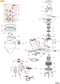 MAZZER MINI A Explosionszeichnung