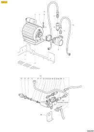 Gaggia Deco Motor Pumpe Füllventil Explosionszeichnung