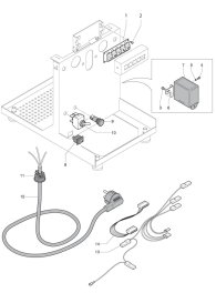 ECM Elektronika II Elektronik Tastatur Explosionszeichnung