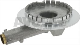 BRENNER ALUMINIUM GASFIRE SORTE