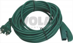 KABEL GRÜN 10mt 2x0,75mm DE-STECKER PASS