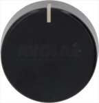 DREHKNOPF SAMET SORTE SCHWARZ ø 35 mm