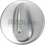 DREHKNOPF SAMET SORTE SILBER ø 39 mm