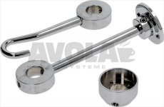 KIT WANDHALTER AUS MESSING