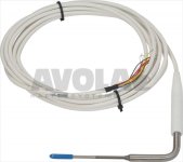 KERNTEMPERATURFÜHLER 90° PT1000 ERWÄRMT
