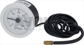 FERNTHERMOMETER WEISS ø 52 mm 0-120°C