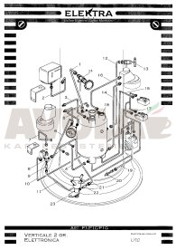 Elektra Belle Epoque 2GR bis 2002 Hydraulische Komponenten Explosionszeichnung