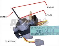 VENTILATORE FRIGO DAEWOO 3015918110