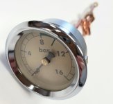 Rocket Manometer mit Kapillarrohr Brühdruck