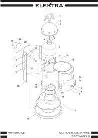 Miniverticale ab 2019 Gehäuse Explosionszeichnung