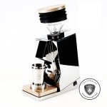 Eureka Mignon Single Dose chrom / Eiche mit ELR System  (Extremely Low Retention) - Espressomühle Kaffeemühle