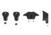 original la marzocco high legs kit for gb5 rubber feet
