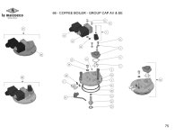 GB5 FB80 COFFEE BOILER - GROUP CAP AV & EE Explosionszeichnung