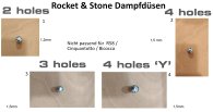 Dampfdüsen Rocket & Stone (außer R58, Cinquantotto, Bicocca) Explosionszeichnung