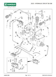 Hydraulik Circuit SB USB Explosionszeichnung